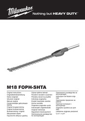 Milwaukee M18 Manual Original