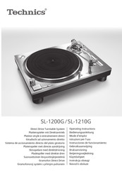 Technics SL-1200GEG-S Instrucciones De Funcionamiento