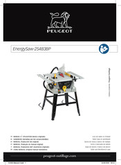 PEUGEOT EnergySaw-254B3BP Manual