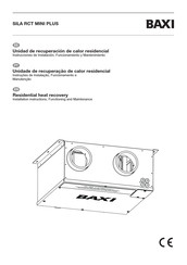 Baxi SILA RCT MINI PLUS Instrucciones De Instalación, Funcionamiento Y Mantenimiento