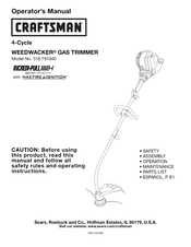 Craftsman 316.791940 Manual Del Operador