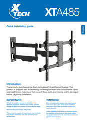 Xtech XTA485 Guía De Instalación Rápida