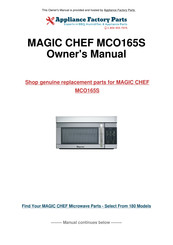 Magic Chef MCO165S Manual Del Propietário