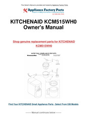 KitchenAid JAVASTUDIO KCM515 Instrucciones