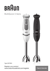 Braun MultiQuick 5 Vario MQ 5237 Manual Del Usuario