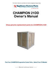 Champion 21 DD Manual Del Propietário