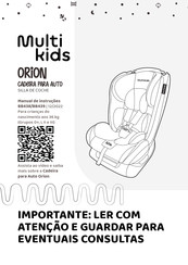 Multikids Baby ORION Manual De Instrucciones