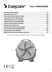 Beper P206VEN560 Manual De Instrucciones