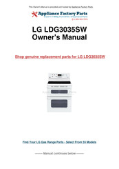 LG LDG3035SW Manual Del Propietário