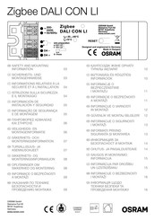 Osram Zigbee DALI CON LI Información De Instalación