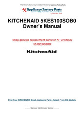 KitchenAid ARTISAN 5KES100SOB0 Guía Para Conseguir Resultados Profesionales