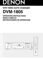 Denon DVM-1805 Instrucciones De Operación