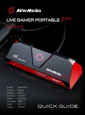 Avermedia Live Gamer Portable 2 Plus Manual De Instrucciones
