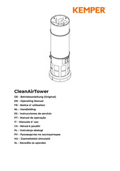 Kemper CleanAirTower Instrucciones De Servicio