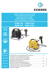 Cembre B85M-P36R Manual De Uso Y Mantenimiento