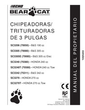 Echo BEAR CAT SC3305E Manual Del Propietário