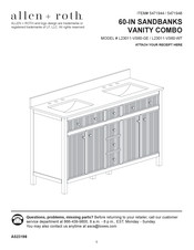 Allen + Roth L23011-VS60-GE Manual De Instrucciones