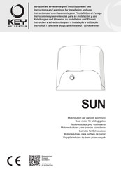 Key Automation SUN52 Instrucciones Y Advertencias Para Su Instalación Y Uso