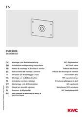 KWC F5 F5EF4006 Instrucciones De Montaje Y Servicio