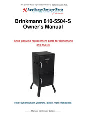 Brinkmann 810-5504-S Manual Del Propietário