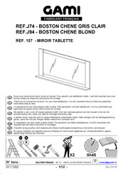 Gautier Gami J74 BOSTON CHENE Instrucciones De Montaje