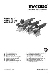 Metabo KFM 16-15 F Manual Original