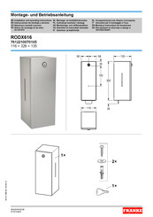 Franke RODAN RODX616 Instrucciones De Montaje Y Servicio