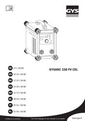 GYS GYSARC 220 FV CEL Traducción De Las Instrucciones Originales