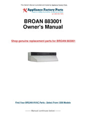 Broan MICROTEK 883001 Instrucciones Para Instalación