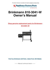 Brinkmann SMOKE'N PIT 810-3041-W Manual Del Propietário