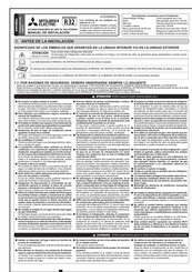 Mitsubishi Electric JG79J690H03 Manual De Instalación