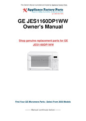 GE JES1160DP1WW Manual Del Propietário