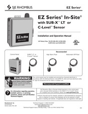 SJE Rhombus In-Site EZ Serie Manual De Instalación Y Operación