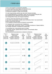 YitaHome FTBFBF-005-K Instrucciones De Montaje