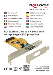 DeLOCK 90293 Manual Del Usuario