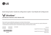 LG UltraGear 24GS50F Guía Rápida De Configuración