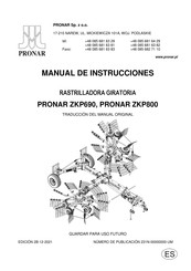 PRONAR ZKP800 Manual De Instrucciones