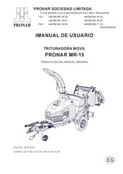 PRONAR MR-15 Manual De Usuario