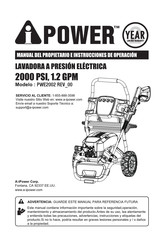 A-iPower PWE2002 Manual Del Propietário