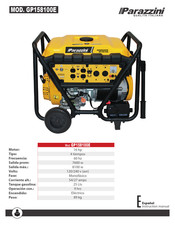 Parazzini GP158100E Manual De Instrucciones