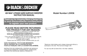 Black and Decker LSW36 Manual De Instrucciones