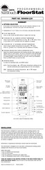 Watts FloorStat 500600-120 Manual Del Usuario