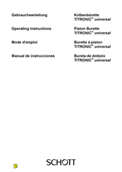 SCHOTT TITRONIC universal Manual De Instrucciones