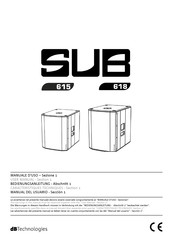 dBTechnologies SUB 615 Manual Del Usuario