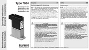 Burkert 7604 Manual De Instrucciones