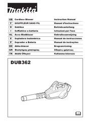 Makita DUB362PT4J Manual De Instrucciones