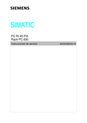 Siemens SIMATIC RI 45 PIII Instrucciones De Servicio