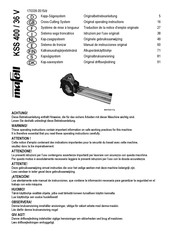 Mafell KSS 400 / 36 V Manual De Instrucciones Original