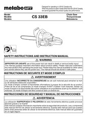 Metabo HPT CS 33EB Manual De Instrucciones