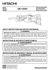 Hitachi Koki CR 13VST Manual De Instrucciones